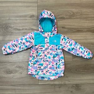 North face rain/wind shell 2T